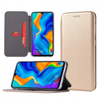 Smart Magnet Elegance Book For Xiaomi Redmi A1 Plus (+) / A2 Plus (+) - Color : Gold