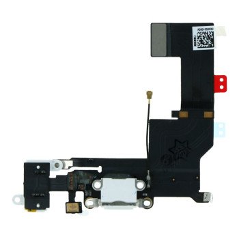 Charging Port Flex Cable with Headphone Jack Flex Cable for iPhone 5s White Premium