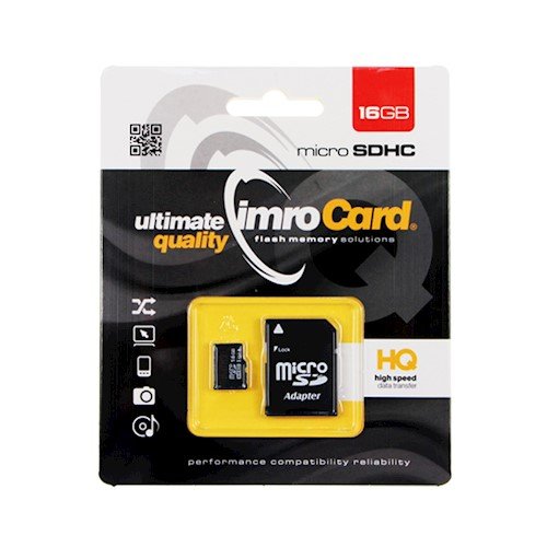 Imro Card HQ Memory Card 16GB With Adapter