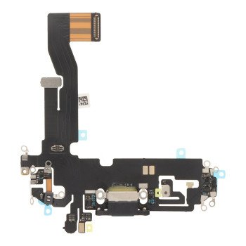 Charging Port Flex Cable for iPhone 12/12 Pro Black without Logo OEM