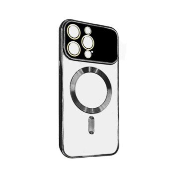 Magsafe Back Cover / Μαγνητική Θήκη Ασύρματης Φόρτισης Με Προστασία Κάμερας Για Iphone 13  - Χρώμα : Μαυρο