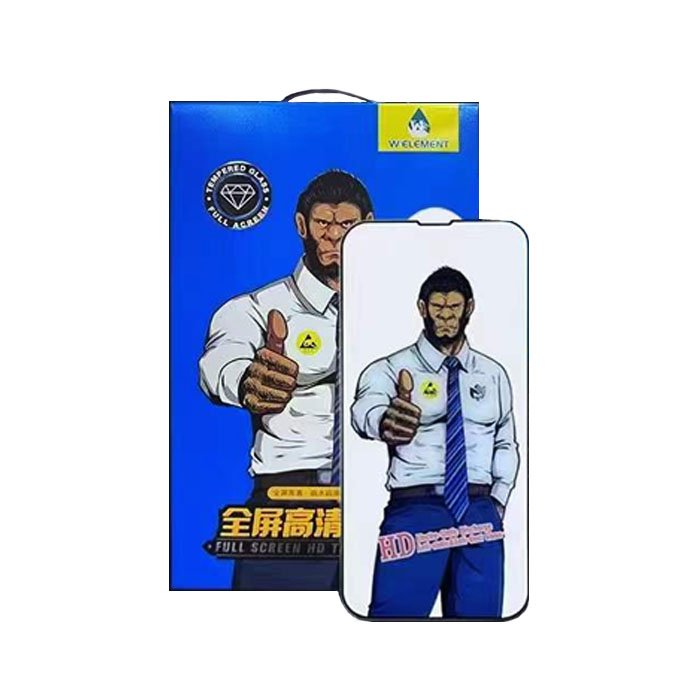 Welement Screen Protector HD Tempered Glass For Apple IPhone XS MAX/ 11 PRO MAX     - Color: Black