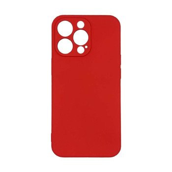 Θήκη Πλάτης Σιλικόνης Back Cover για IPhone 12 Pro Max - Χρώμα : Κόκκινο
