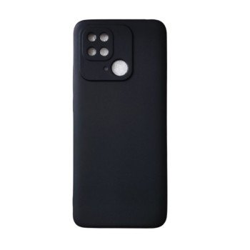 Θήκη Πλάτης Σιλικόνης Back Cover για Xiaomi Redmi 10C Χρώμα : Μαυρο