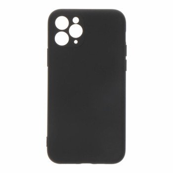 Θήκη Πλάτης Σιλικόνης Back Cover για IPhone 11 Pro - Χρώμα : Μαυρο