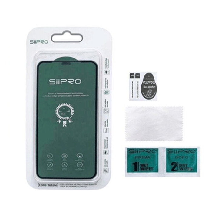 Screen Protector SiiPro Full Glass 5D Tempered Glass For Huawei P20 - Color: Black