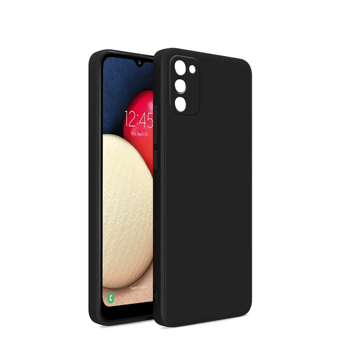 TPU Back Cover For Samsung Galaxy A02S - Color : Black