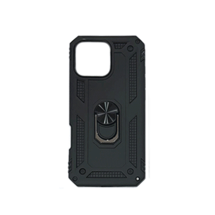 Armor Ring Stand Back Cover For Iphone 11 - Color : Black