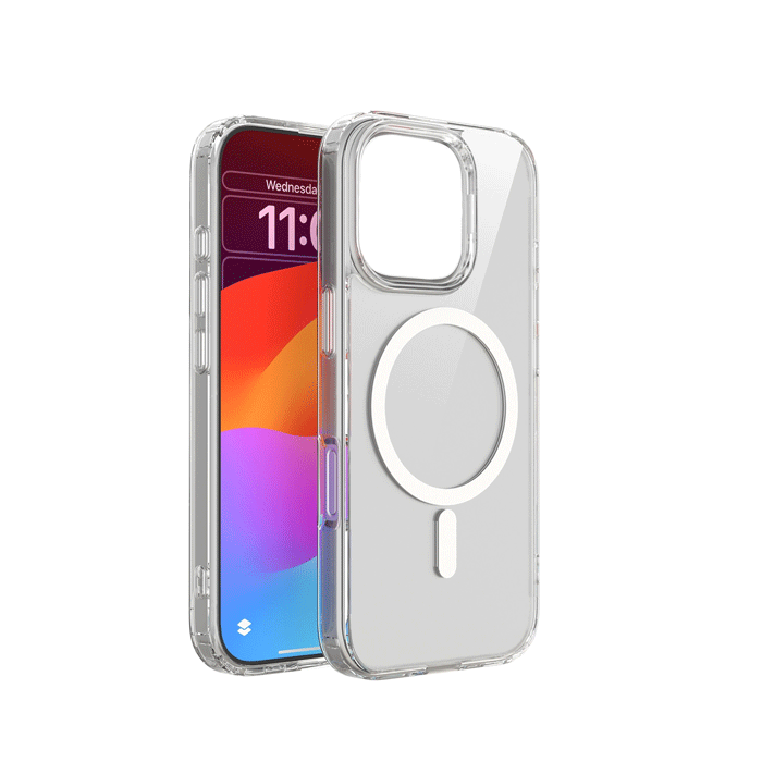 Magsafe Silicone Back Cover For Iphone 16 Pro - Color : Clear