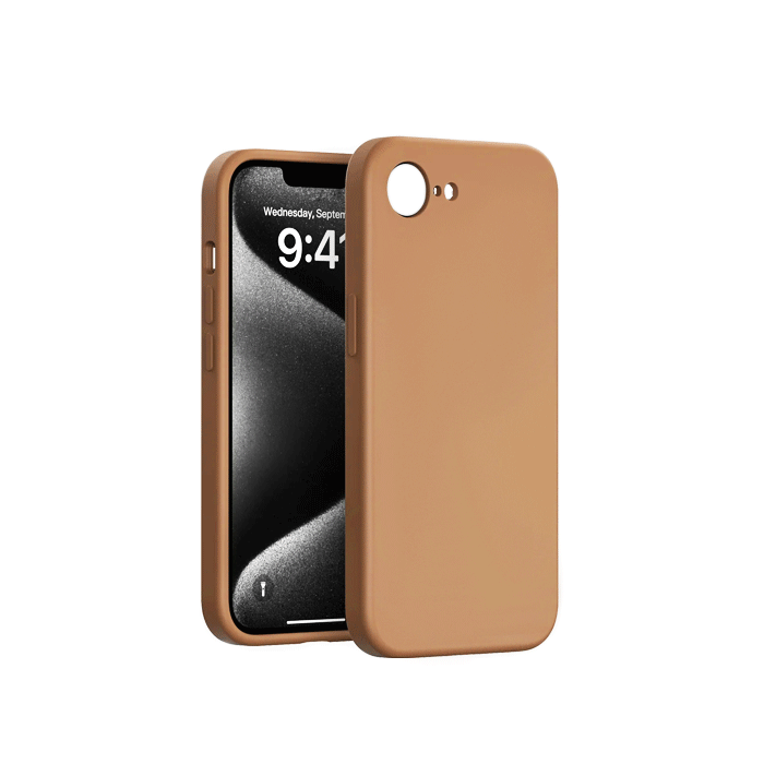 Θήκη Πλάτης Σιλικόνης TPU Back Cover για Iphone 16e - Χρώμα : Καφέ
