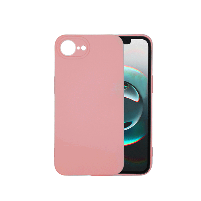 Θήκη Πλάτης Σιλικόνης TPU Back Cover για Iphone 16e - Χρώμα : Ροζ