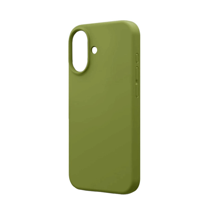 Θήκη Πλάτης Σιλικόνης Soft Back Cover για IPhone 16 - Χρώμα : Πράσινο της Ελιάς