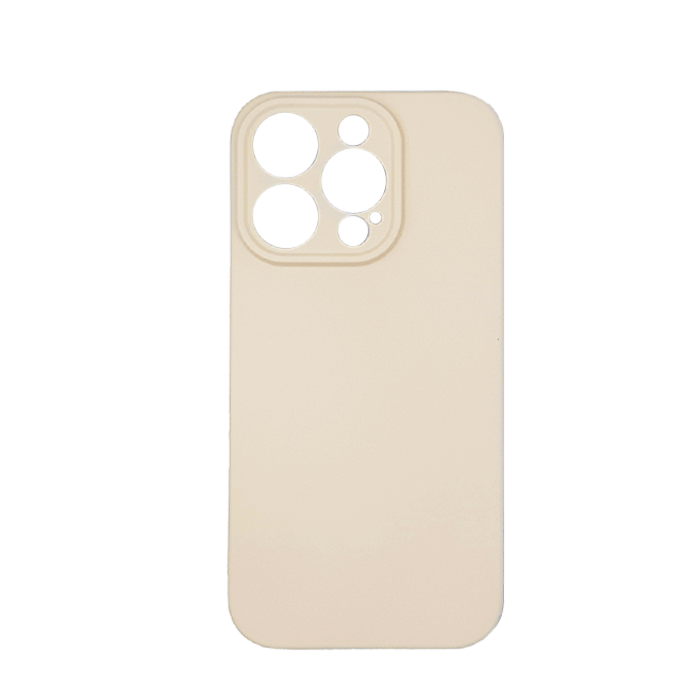 Θήκη Πλάτης Σιλικόνης TPU Back Cover για Iphone 16 Pro Max - Χρώμα : Μπεζ