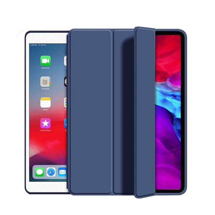 Slim PD Smart Tri-Fold Cover HQ With Pen Case For Xiaomi PAD 7 11.2 - Color : Dark Blue