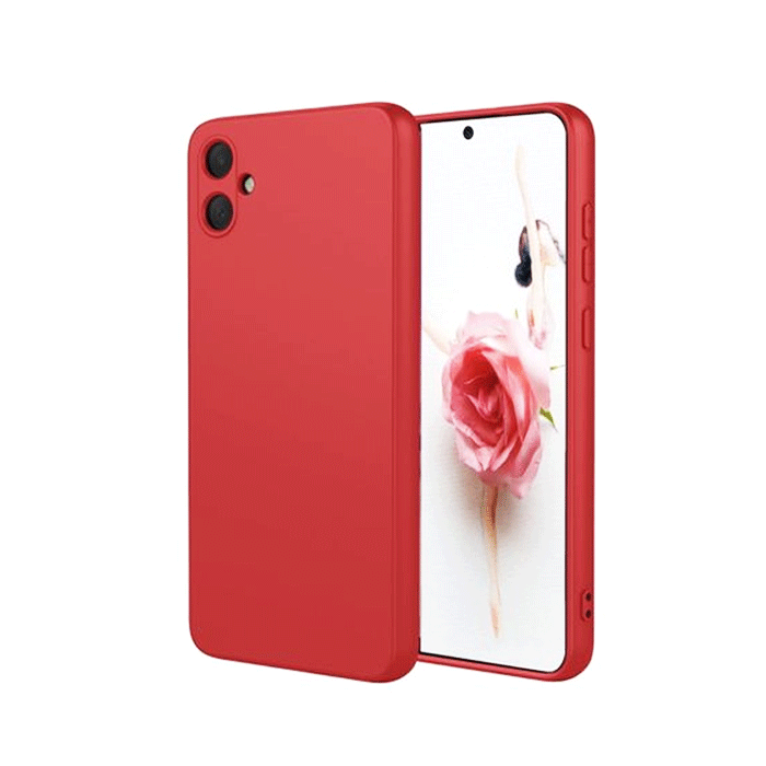 Θήκη Πλάτης Σιλικόνης TPU Back Cover για Samsung Galaxy A06 - Χρώμα : Κόκκινο