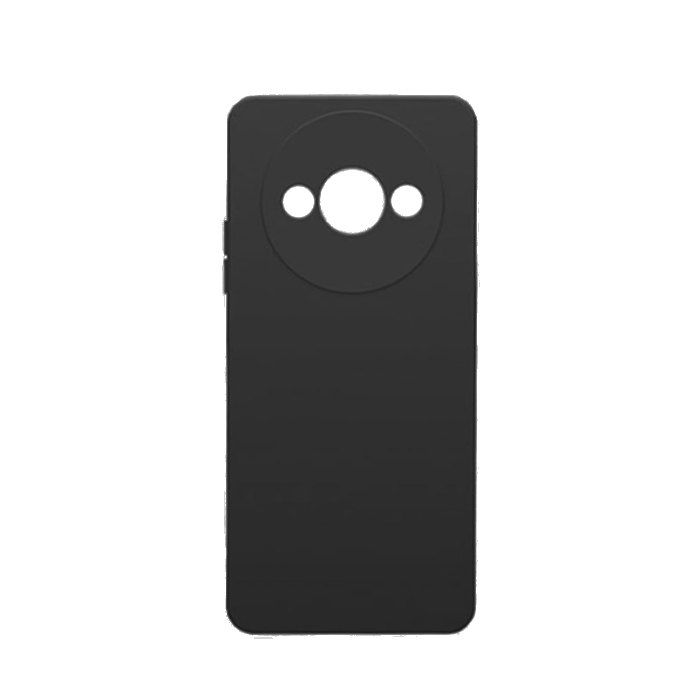 Θήκη Πλάτης Σιλικόνης / Silicone case Για Xiaomi Redmi A3 4G - Χρώμα : Μαυρο