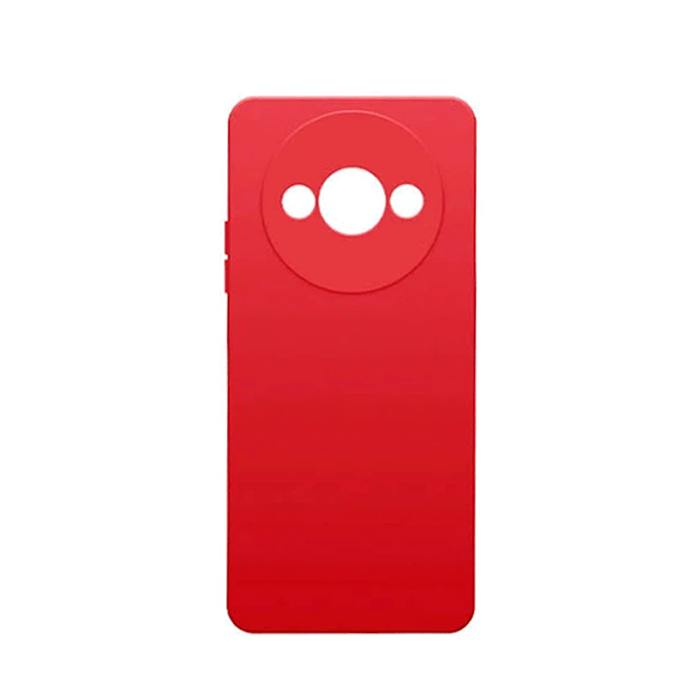 Θήκη Πλάτης Σιλικόνης / Silicone case Για Xiaomi Redmi A3 4G - Χρώμα : Κόκκινο