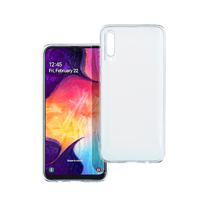 Θήκη Πλάτης Σιλικόνης 2mm Back Cover για Samsung Galaxy A50 - Χρώμα : Διάφανο