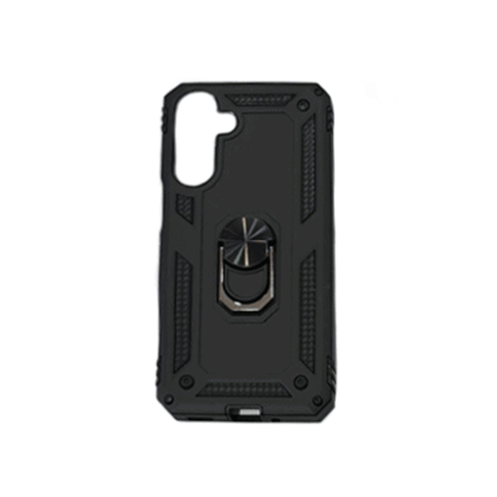 Armor Ring Stand Back Cover / Θήκη Πλάτης Armor Με Βάση Δαχτυλίδι Στήριξης Για Samsung Galaxy A07 - Χρώμα : Μαύρο