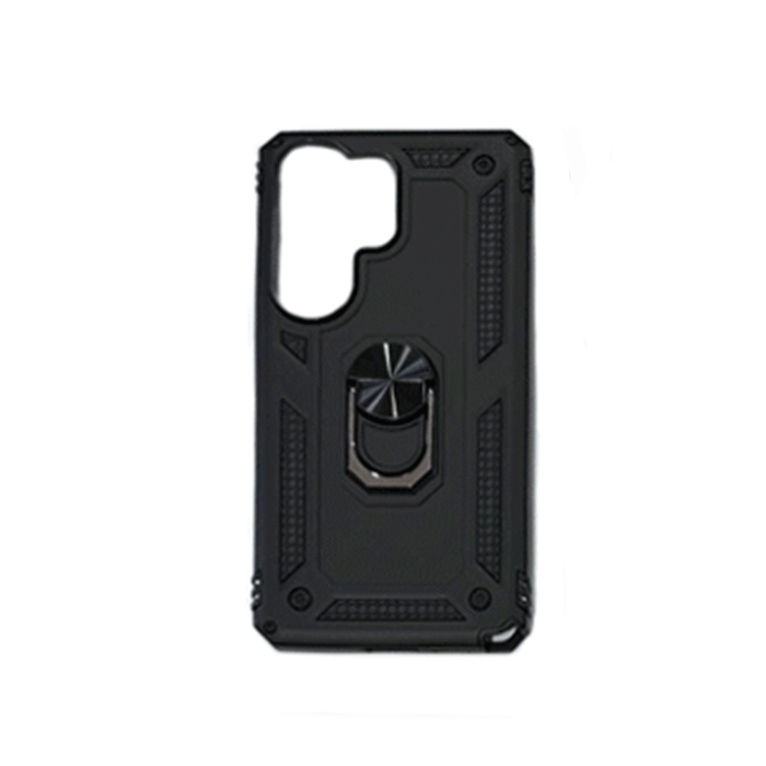 Armor Ring Stand Back Cover / Θήκη Πλάτης Armor Με Βάση Δαχτυλίδι Στήριξης Για Samsung Galaxy S21 Ultra - Χρώμα : Μαύρο