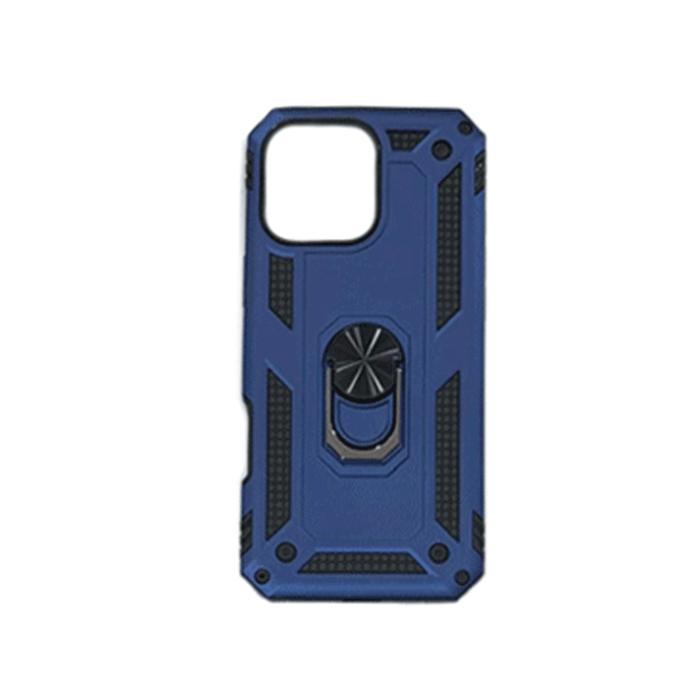 Armor Ring Stand Back Cover / Θήκη Πλάτης Armor Με Βάση Δαχτυλίδι Στήριξης Για Iphone 13 Pro Max - Χρώμα : Σκούρο Μπλε