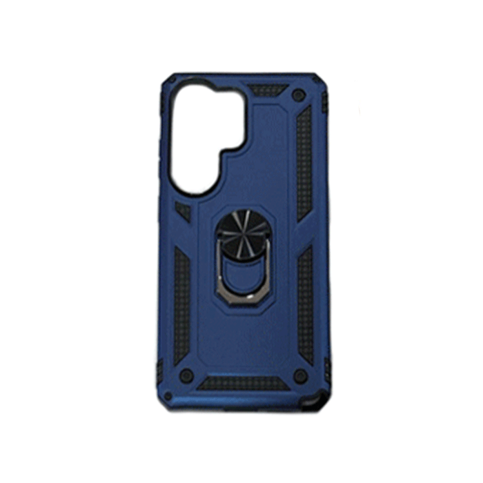 Armor Ring Stand Back Cover / Θήκη Πλάτης Armor Με Βάση Δαχτυλίδι Στήριξης Για Samsung Galaxy S21 Ultra - Χρώμα : Σκούρο Μπλε
