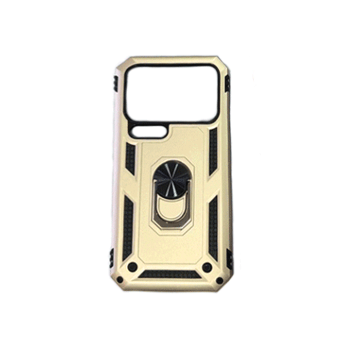 Armor Ring Stand Back Cover / Θήκη Πλάτης Armor Με Βάση Δαχτυλίδι Στήριξης Για Xiaomi MI 17 Pro - Χρώμα : Χρυσό