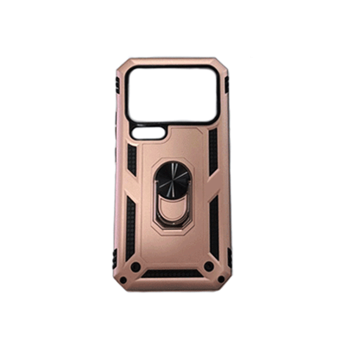 Armor Ring Stand Back Cover / Θήκη Πλάτης Armor Με Βάση Δαχτυλίδι Στήριξης Για Xiaomi MI 17 Pro - Χρώμα : Ροζ