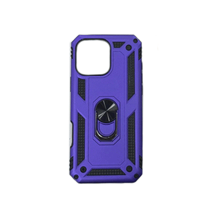 Armor Ring Stand Back Cover / Θήκη Πλάτης Armor Με Βάση Δαχτυλίδι Στήριξης Για Iphone 16 Plus - Χρώμα : Μωβ