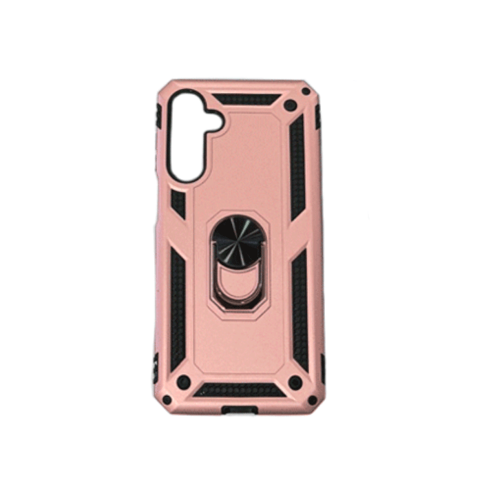 Armor Ring Stand Back Cover / Θήκη Πλάτης Armor Με Βάση Δαχτυλίδι Στήριξης Για Samsung Galaxy A56 - Χρώμα : Χρυσό Ροζ
