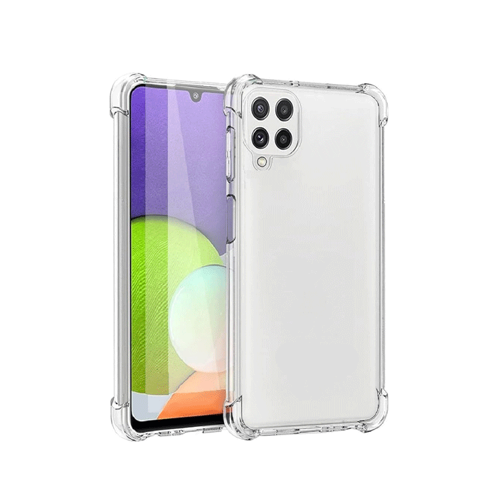 Θήκη Πλάτης Anti Shock 1.5mm για Samsung Galaxy A12 4G / 5G / M12 / F12 - Χρώμα : Διάφανο