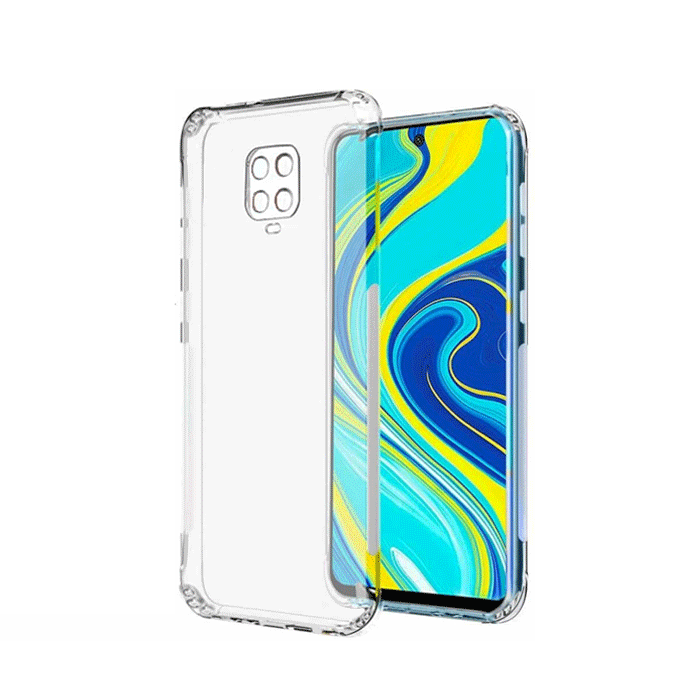 Θήκη Πλάτης Anti Shock 1.5mm για Xiaomi Redmi Note 9S / 9 Pro - Χρώμα : Διάφανο