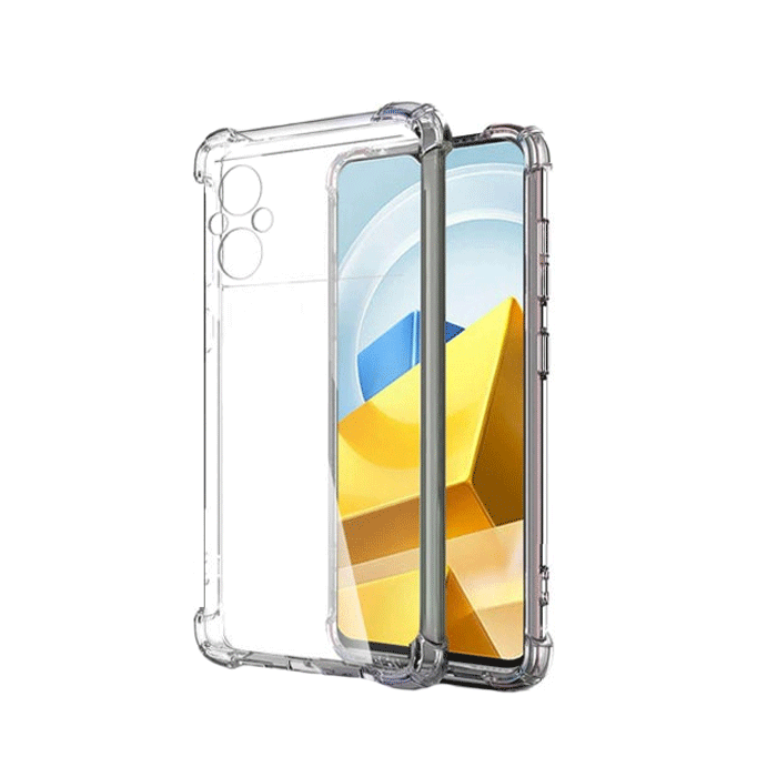 Θήκη Πλάτης Anti Shock 1.5mm για Xiaomi Poco M5 4G / Poco M4 5G - Χρώμα : Διάφανο
