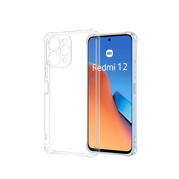 Θήκη Πλάτης Anti Shock 1.5mm για Xiaomi Redmi 12 4G - Χρώμα : Διάφανο