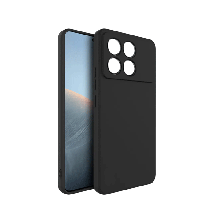 Θήκη Πλάτης Σιλικόνης TPU Back Cover για Xiaomi Poco F6 Pro - Χρώμα : Μαυρο