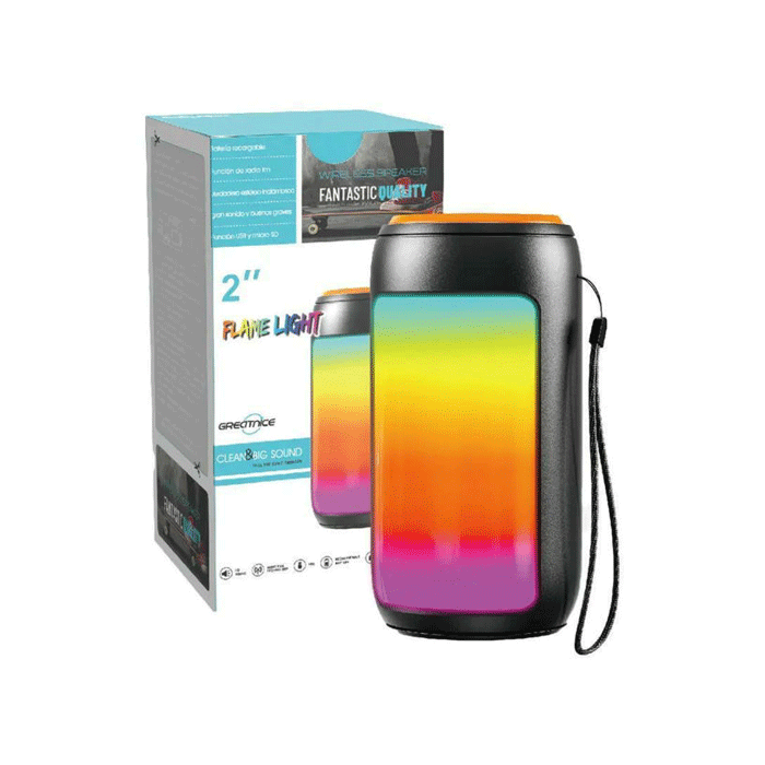 Wireless Speaker GTS-1731 Bluetooth RGB / Ασύρματο Ηχείο Χρώμα : Μαυρο
