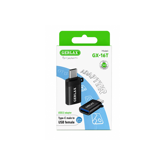 GERLAX GX-16T Μίνι Αντάπτορας / Adapter OTG Type-C Αρσενικό - USB 3.0 Θηλυκό