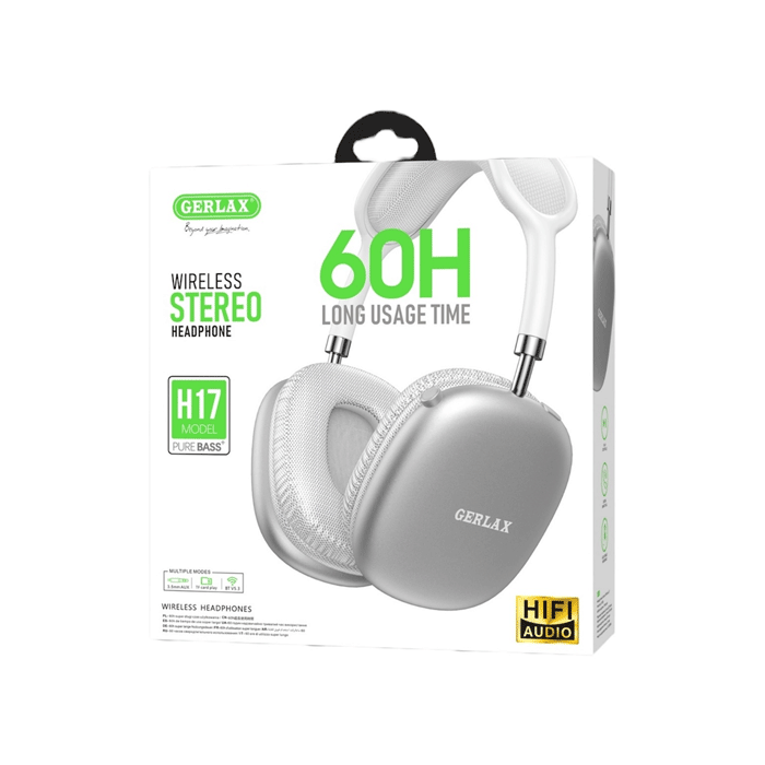 GERLAX H17 Wireless Bluetooth Headphone - Χρώμα : Άσπρο