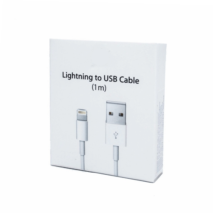 Charging Cable USB-A to Lightning for iPhone 1m - Color: White