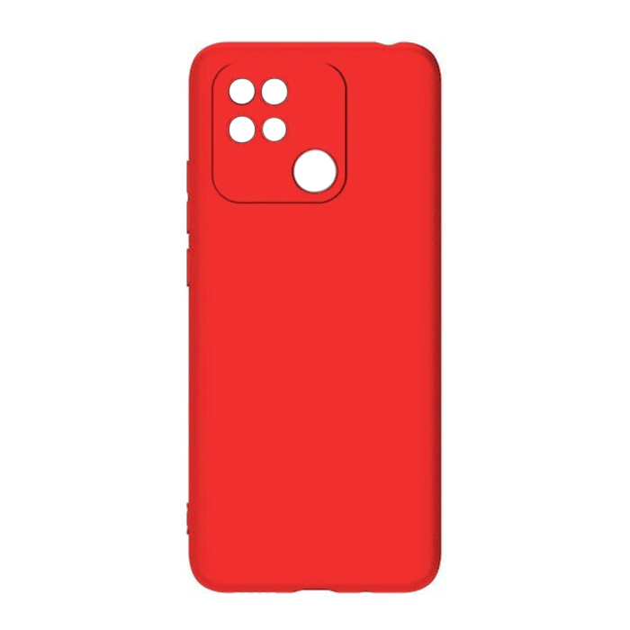 Θήκη Πλάτης Σιλικόνης Back Cover για Xiaomi Redmi 10C Χρώμα : Κόκκινο