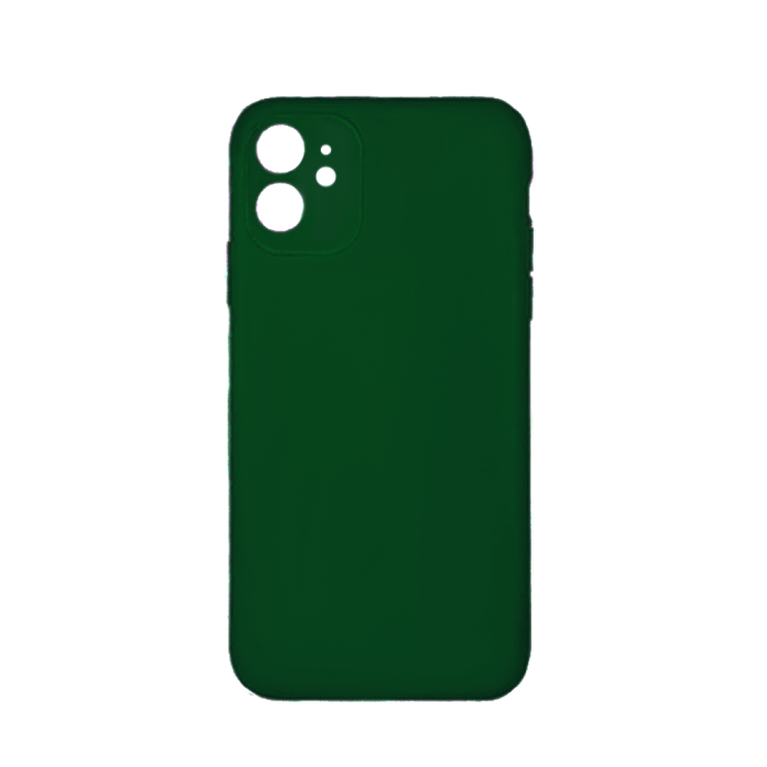 Θήκη Πλάτης Σιλικόνης Back Cover για IPhone 11 - Χρώμα : Σκούρο Πράσινο