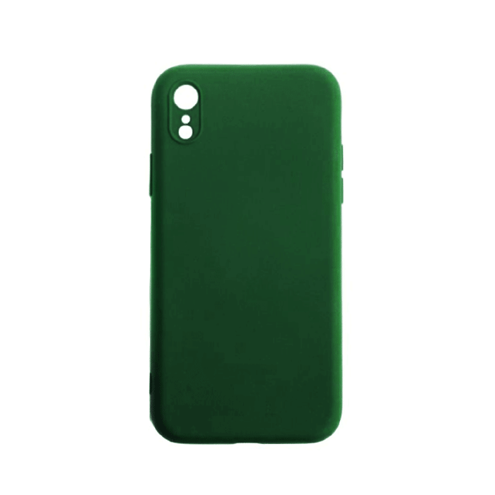 Θήκη Πλάτης Σιλικόνης TPU Back Cover για IPhone XR - Χρώμα : Σκούρο Πράσινο