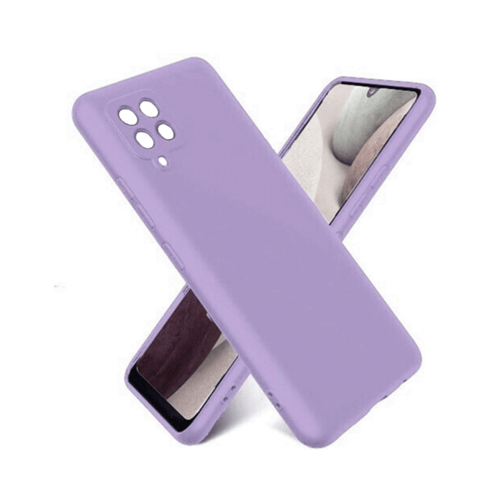 Θήκη Πλάτης Σιλικόνης TPU Back Cover για Samsung A12/ M12 - Χρώμα : Μωβ
