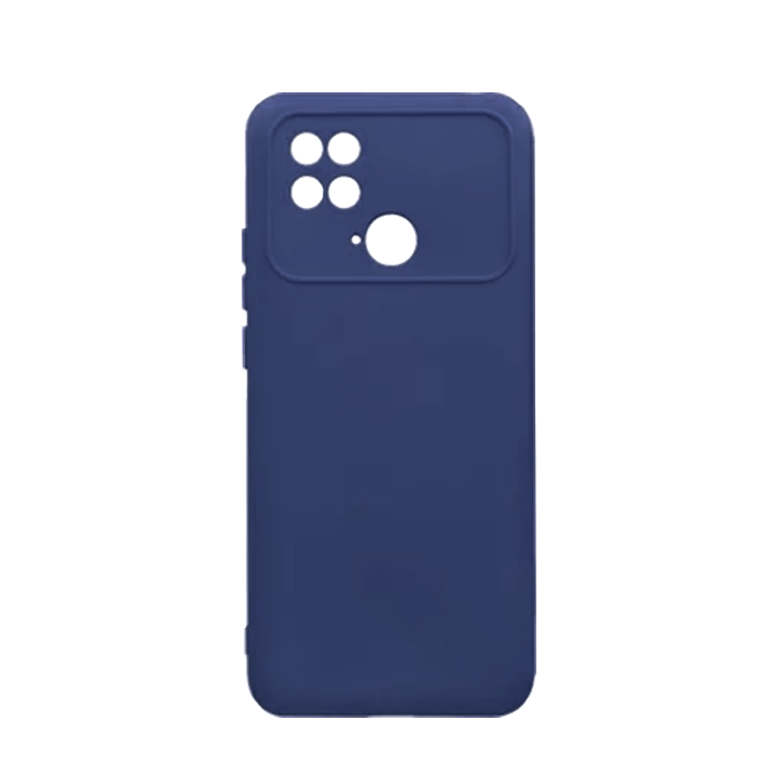 Θήκη Πλάτης Σιλικόνης Back Cover για Xiaomi Poco C40 Χρώμα : Σκούρο Μπλε