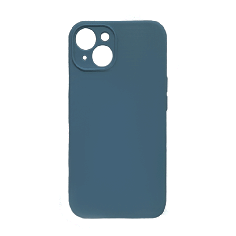 Θήκη Πλάτης Σιλικόνης Back Cover για IPhone 15 Plus - Χρώμα : Σκούρο Μπλε