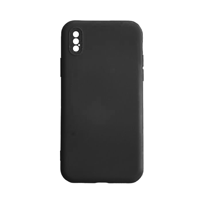 Θήκη Πλάτης Σιλικόνης Back Cover για IPhone XS Max - Χρώμα : Μαυρο
