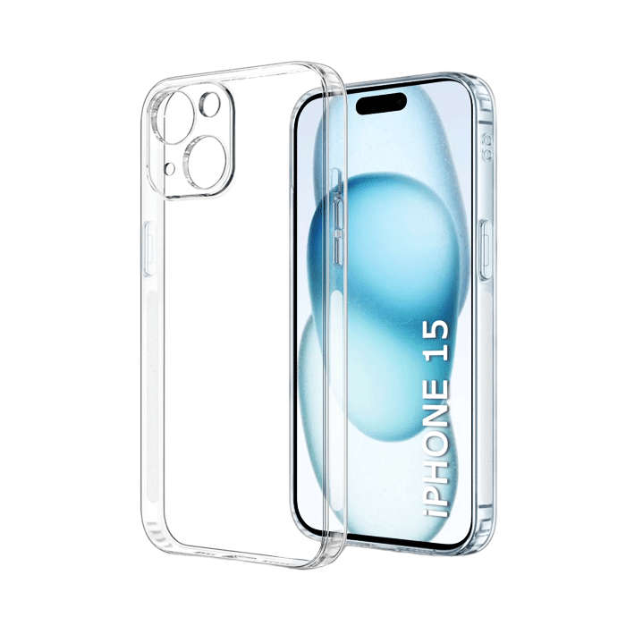 Θήκη Πλάτης Anti Shock 1.5mm για Iphone 15 - Χρώμα : Διάφανο