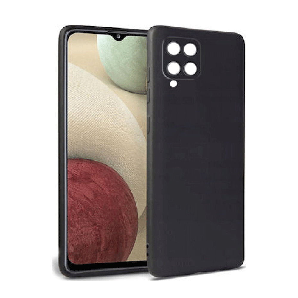Θήκη Πλάτης Σιλικόνης TPU Back Cover για Samsung A12/ M12 - Χρώμα : Μαυρο