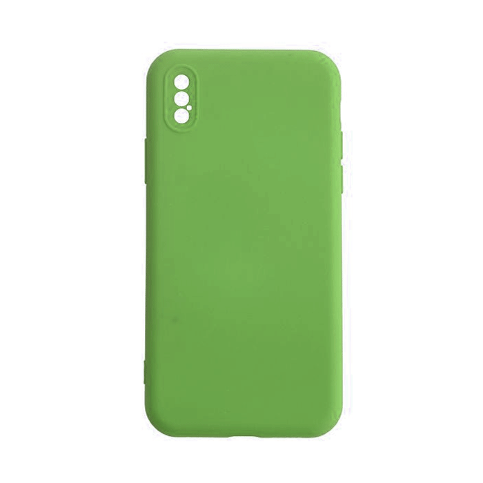 Θήκη Πλάτης Σιλικόνης Back Cover για IPhone XS Max - Χρώμα : Πράσινο