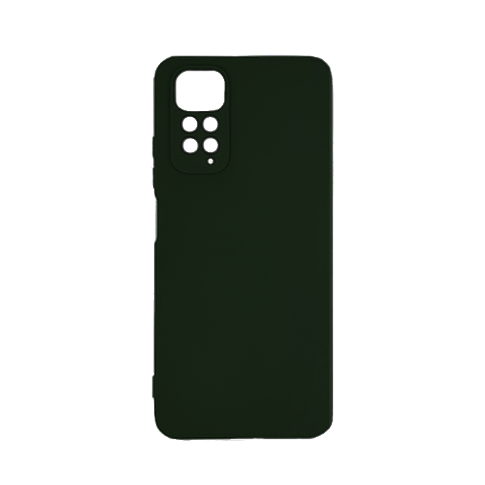 Θήκη Πλάτης Σιλικόνης Back Cover για Xiaomi Redmi Note 11 4G Χρώμα : Σκούρο Πράσινο